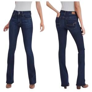 American Eagle Artist Dark Wash Stretch Bootcut Jeans (8L)